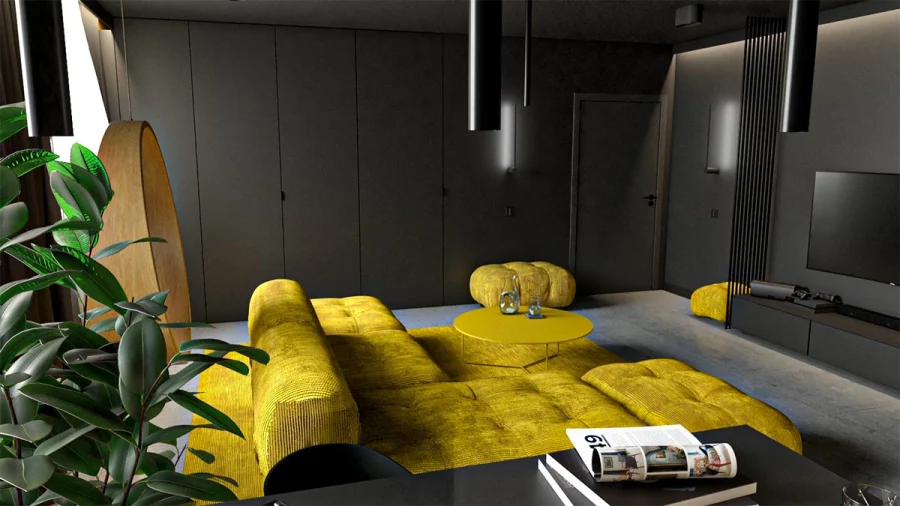 05 black living room
