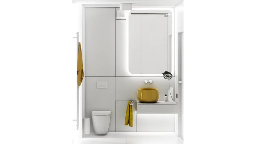 1 white bathroom