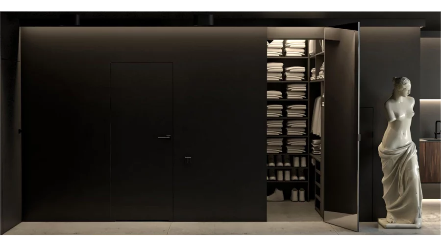13 black living room