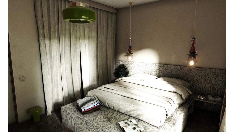 2 beige bedroom
