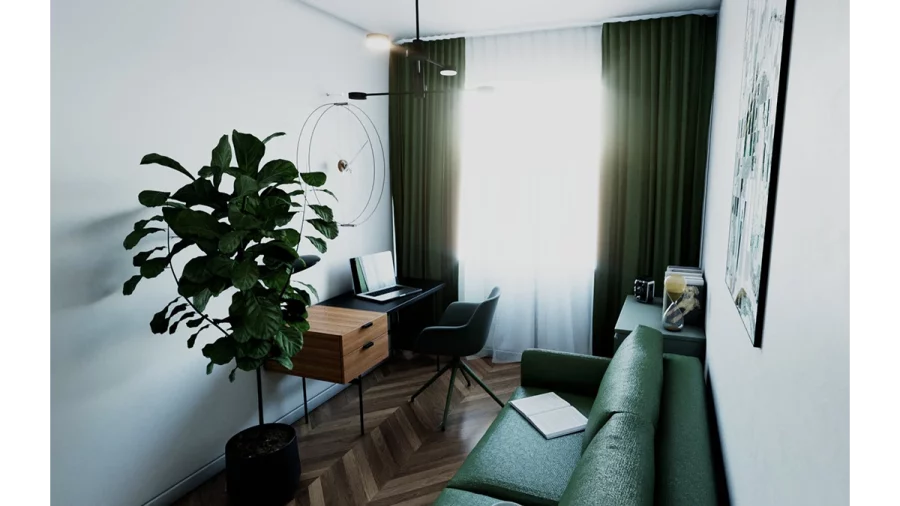 2 green home office