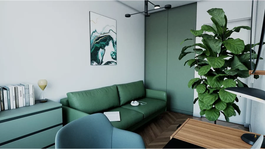 3 green home office