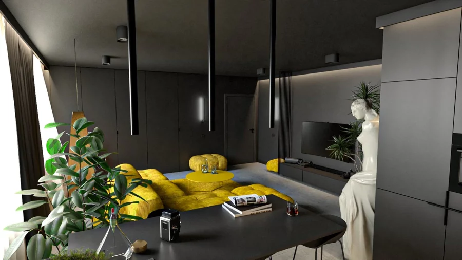5 black kitchen